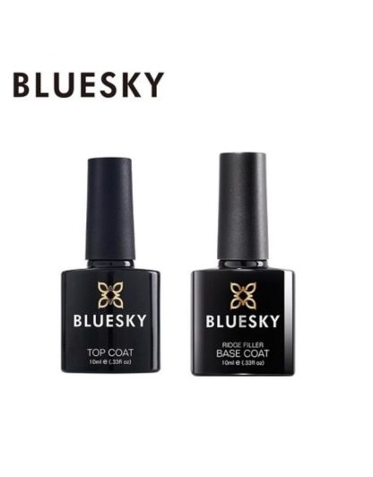 Bluesky Set Base Coat Ridge Filler Clear + Top Coat 10ml.