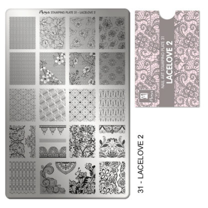 Moyra Stamping Plate nr.31 LaceLove 2