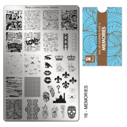 Moyra Stamping Plate nr.16 Memories