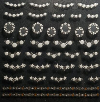 3D Nail Jewels - NJ02 Stars and Pearls